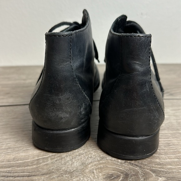 Born Black Leather Lace Up Shoes - Picture 3 of 6